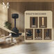 Atlas Alessandra 56 inch Matte Black with Light Maple Tone Blades Transitional Ceiling Fan